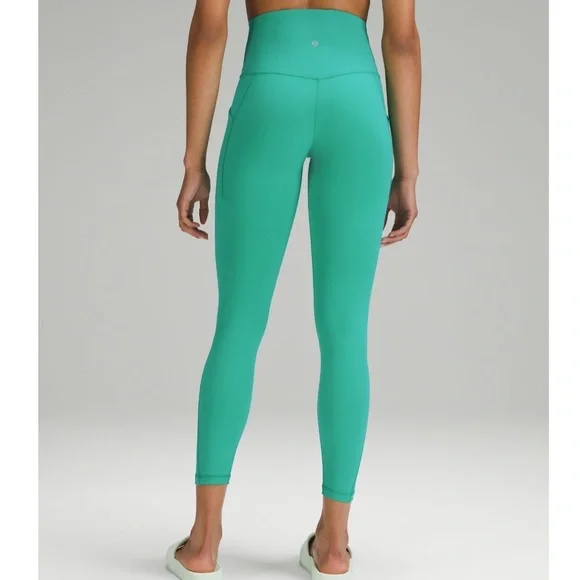 Lululemon Align High Rise Pants Leggings with Pockets Kelly Green 12 14 Nwt - Picture 2 of 9